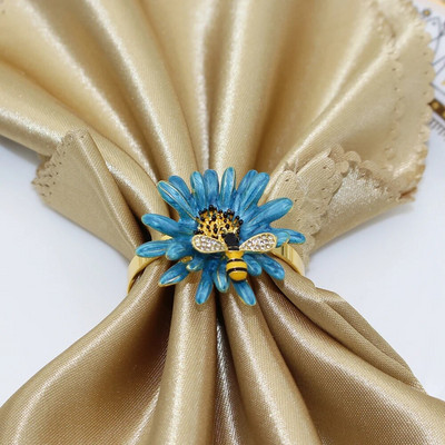 6Gb Creative Bee salvešu gredzens metāla auglis citrons zemeņu salvešu turētājs kāzu ballīte brīvdienu viesnīcas galda noformējums HWE103