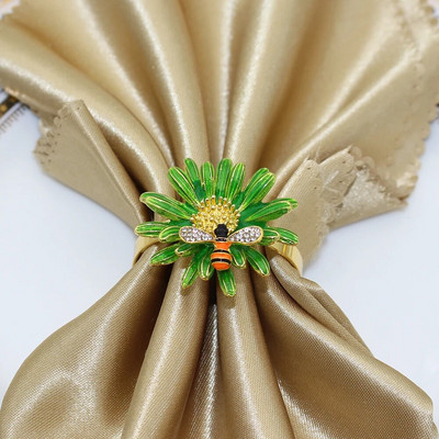 6Gb Creative Bee salvešu gredzens metāla auglis citrons zemeņu salvešu turētājs kāzu ballīte brīvdienu viesnīcas galda noformējums HWE103