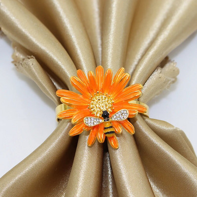 6Gb Creative Bee salvešu gredzens metāla auglis citrons zemeņu salvešu turētājs kāzu ballīte brīvdienu viesnīcas galda noformējums HWE103