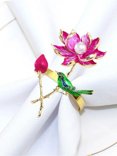 6Gb Creative Bee salvešu gredzens metāla auglis citrons zemeņu salvešu turētājs kāzu ballīte brīvdienu viesnīcas galda noformējums HWE103