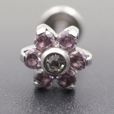 1,2*6/8mm tērauda iekšējais vītnis Opāls akmens auss Helix Tragus stienis pīrsings Opāls Labret Stud lūpu gredzeni Sexy Girls Rotaslietas