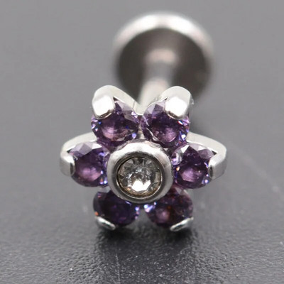 1,2*6/8mm tērauda iekšējais vītnis Opāls akmens auss Helix Tragus stienis pīrsings Opāls Labret Stud lūpu gredzeni Sexy Girls Rotaslietas