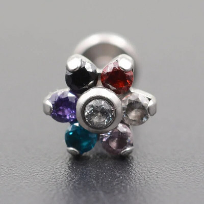 1,2*6/8mm tērauda iekšējais vītnis Opāls akmens auss Helix Tragus stienis pīrsings Opāls Labret Stud lūpu gredzeni Sexy Girls Rotaslietas