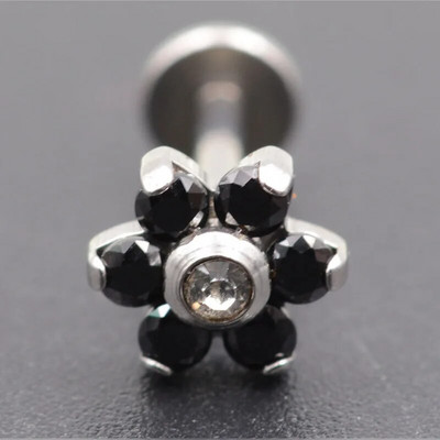 1,2*6/8mm tērauda iekšējais vītnis Opāls akmens auss Helix Tragus stienis pīrsings Opāls Labret Stud lūpu gredzeni Sexy Girls Rotaslietas