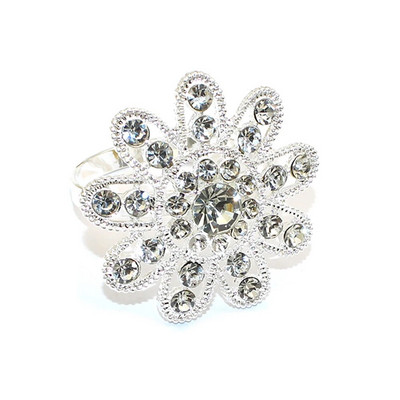 6db gyémánt virág szalvétagyűrű tartó hálaadáshoz Halloween húsvét karácsony esküvő esküvő ünnep asztaldísz HWD110