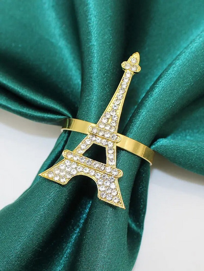 6db gyémánt virág szalvétagyűrű tartó hálaadáshoz Halloween húsvét karácsony esküvő esküvő ünnep asztaldísz HWD110