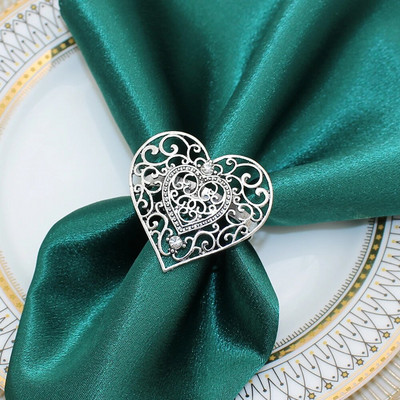 6Gb Dimanta sirds salvešu gredzeni Valentīna dienai, kāzu dzimšanas dienai Pateicības dienai Ziemassvētku ballītei pusdienu galda dekorēšana HWD10