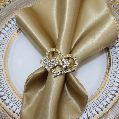 6Gb Dimanta sirds salvešu gredzeni Valentīna dienai, kāzu dzimšanas dienai Pateicības dienai Ziemassvētku ballītei pusdienu galda dekorēšana HWD10