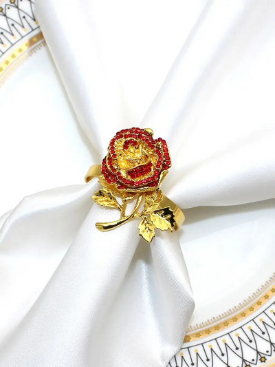 6Gb Dimanta sirds salvešu gredzeni Valentīna dienai, kāzu dzimšanas dienai Pateicības dienai Ziemassvētku ballītei pusdienu galda dekorēšana HWD10