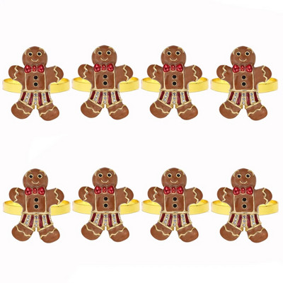 8GAB Ziemassvētku flamingo salvešu gredzens rozā krāsā Rhinestone dzīvnieku salvetes sprādze kāzu Ziemassvētku dzimšanas dienas svinībām galda dekors HWC256