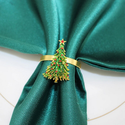 6db strasszos karácsonyi mankók szalvéta gyűrű tartó esküvői fogadásokhoz karácsonyi asztaldísz Halloween dekor HWC21