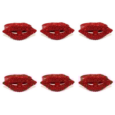 6 tk Ystävänpäivä salvrätiku sõrmused armastuskirjad kivist salvrätikuhoidja sõrmus pulmade tänupüha sünnipäevapeo kaunistamiseks