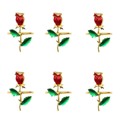 6 tk Ystävänpäivä salvrätiku sõrmused armastuskirjad kivist salvrätikuhoidja sõrmus pulmade tänupüha sünnipäevapeo kaunistamiseks