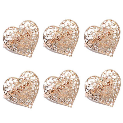 6 tk Ystävänpäivä salvrätiku sõrmused armastuskirjad kivist salvrätikuhoidja sõrmus pulmade tänupüha sünnipäevapeo kaunistamiseks