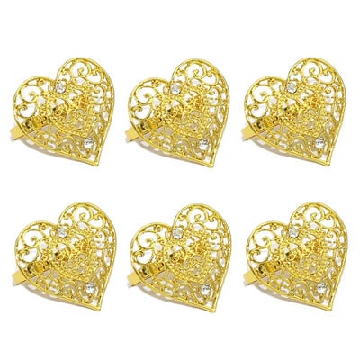 6 tk Ystävänpäivä salvrätiku sõrmused armastuskirjad kivist salvrätikuhoidja sõrmus pulmade tänupüha sünnipäevapeo kaunistamiseks