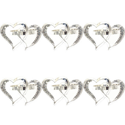 6 tk Ystävänpäivä salvrätiku sõrmused armastuskirjad kivist salvrätikuhoidja sõrmus pulmade tänupüha sünnipäevapeo kaunistamiseks