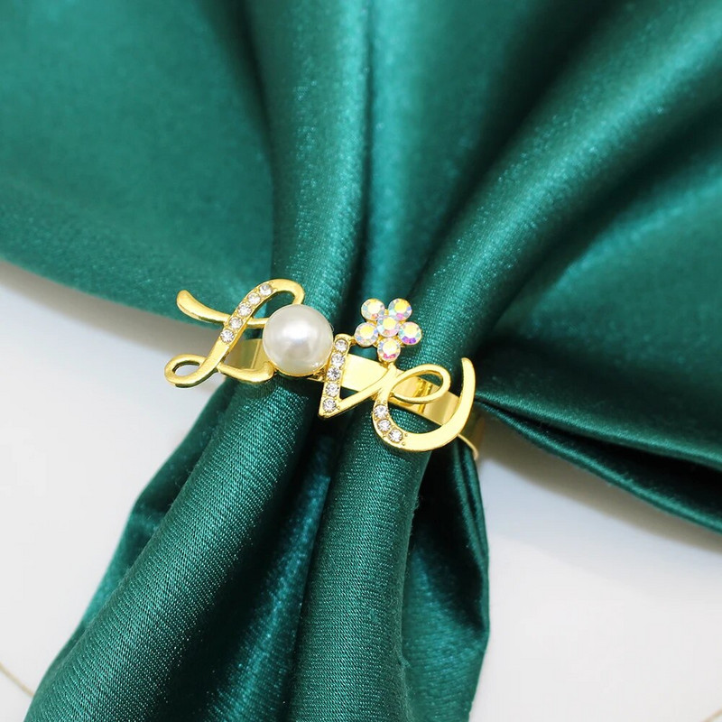 6 tk Ystävänpäivä salvrätiku sõrmused armastuskirjad kivist salvrätikuhoidja sõrmus pulmade tänupüha sünnipäevapeo kaunistamiseks