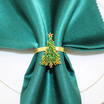 6 τμχ Νέα θήκη για δαχτυλίδια για χριστουγεννιάτικο δέντρο για χριστουγεννιάτικες δεξιώσεις γάμου Ημέρα των Ευχαριστιών Διακόσμηση τραπεζαρίας σπιτιού HWC147