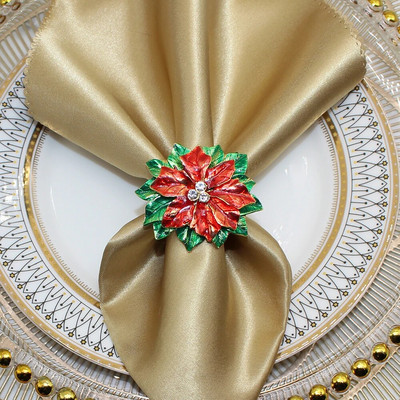 6db Új zöld karácsonyfa szalvétagyűrű tartó karácsonyi esküvői fogadásokhoz Hálaadás otthoni ebédlőasztal dekoráció HWC147