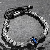 Gothic vīriešu ērgļa naga tīģera acs dabīgā akmens rokassprādze vīriešiem nerūsējošā tērauda pūķa naga pērlītēm rotaslietas dāvana