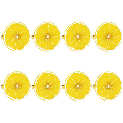 8GAB gurķu salvešu gredzeni zaļo dārzeņu augļu emaljas lufas salvešu turētājs kāzu ģimenes pulcēšanās vakariņu galda dekorēšanai