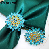 2Gb Kāzu līgavas dušas salvešu gredzeni Lieli kristāla kalnu kristāla ziedu salvešu turētājs kāzu pušķu dekorēšanai, galda dekors HWD48