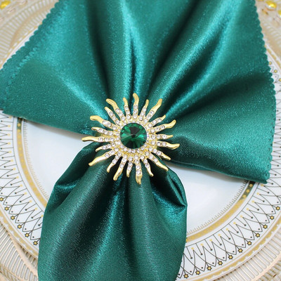 2Gb Kāzu līgavas dušas salvešu gredzeni Lieli kristāla kalnu kristāla ziedu salvešu turētājs kāzu pušķu dekorēšanai, galda dekors HWD48