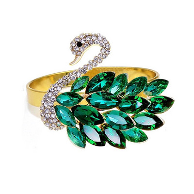 2Gb Kāzu līgavas dušas salvešu gredzeni Lieli kristāla kalnu kristāla ziedu salvešu turētājs kāzu pušķu dekorēšanai, galda dekors HWD48