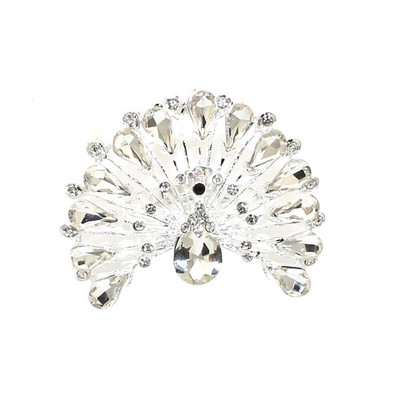 2Gb Kāzu līgavas dušas salvešu gredzeni Lieli kristāla kalnu kristāla ziedu salvešu turētājs kāzu pušķu dekorēšanai, galda dekors HWD48