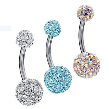 1Pc Fashion Earrings Cartilage Piercing Shellhard Barbell Zircon Stone Ear Stud Piercing Tragus For Women Κοσμήματα σώματος