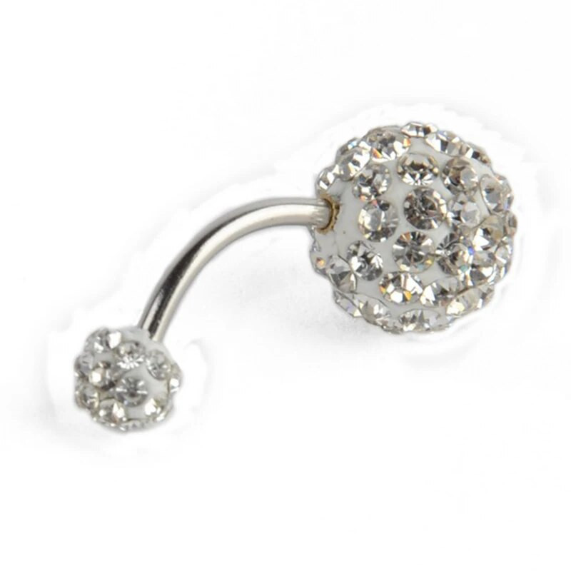 1Gb Modes Auskari Skrimšļa pīrsings Shellhard Barbell Cirkona Akmens Kristāla Ausu Kniedes Pīrsings Tragus Sievietēm Ķermeņa Rotaslietas