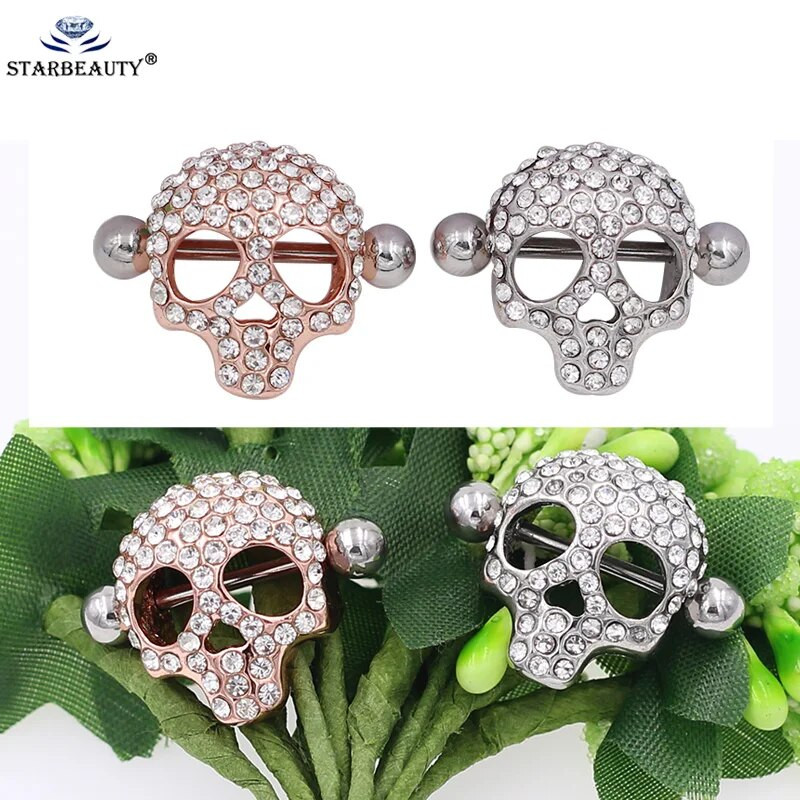 2 tk/partii lahe kolju nibu augustamine kilp nibu augustamine seksikas kangi sõrmused ehted loominguline punk keha ehte augustamine