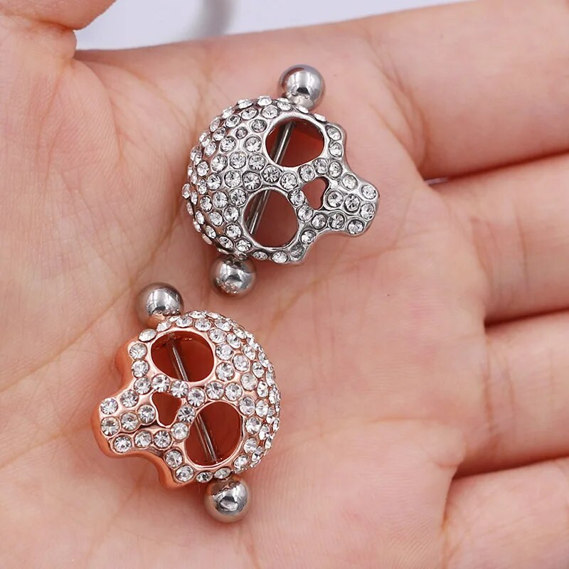 2 tk/partii lahe kolju nibu augustamine kilp nibu augustamine seksikas kangi sõrmused ehted loominguline punk keha ehte augustamine