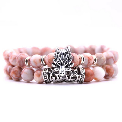 Гривна с глава на животно Дракон Бижута Комплект еластични гривни Мъже Жени Pulseira Feminina Bileklik Mujer Bijoux Armband Yog