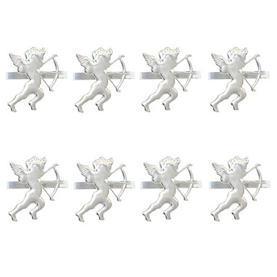 8Gb Ziemassvētku rotājumi Metāla salvešu sprādzes Bismillah salvešu gredzenu turētāji Islāma musulmaņu Ramadāna ballīšu galda dekors HWM06