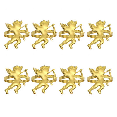 8Gb Ziemassvētku rotājumi Metāla salvešu sprādzes Bismillah salvešu gredzenu turētāji Islāma musulmaņu Ramadāna ballīšu galda dekors HWM06