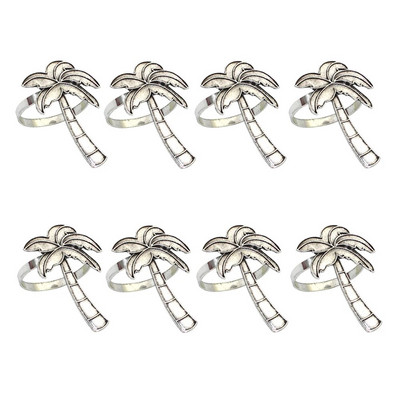 8Gb Ziemassvētku rotājumi Metāla salvešu sprādzes Bismillah salvešu gredzenu turētāji Islāma musulmaņu Ramadāna ballīšu galda dekors HWM06