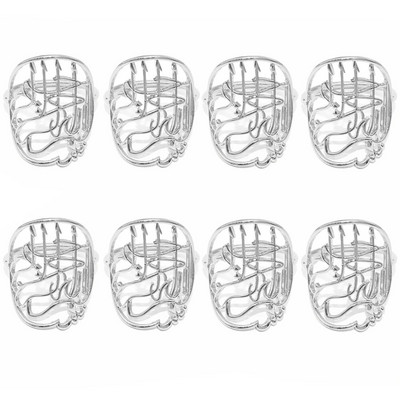 8Gb Ziemassvētku rotājumi Metāla salvešu sprādzes Bismillah salvešu gredzenu turētāji Islāma musulmaņu Ramadāna ballīšu galda dekors HWM06