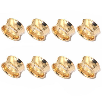 8Gb Ziemassvētku rotājumi Metāla salvešu sprādzes Bismillah salvešu gredzenu turētāji Islāma musulmaņu Ramadāna ballīšu galda dekors HWM06