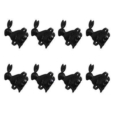 8Gb Jauni Lieldienu salvešu gredzeni Zaķa salvešu gredzeni Matēti zelta salvešu turētāju gredzeni Lieldienu pusdienu galda rotājumiem HWH179