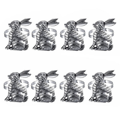 8Gb Jauki Lieldienu zaķa salvešu turētāji Gredzeni Pateicības diena Halovīni Ziemassvētki Lieldienu brīvdienu tēma Zaķa salvešu gredzens HWH180