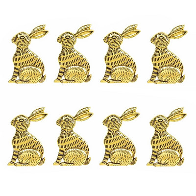 8Gb Jauki Lieldienu zaķa salvešu turētāji Gredzeni Pateicības diena Halovīni Ziemassvētki Lieldienu brīvdienu tēma Zaķa salvešu gredzens HWH180