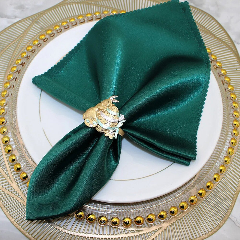 8Gb Jauki Lieldienu zaķa salvešu turētāji Gredzeni Pateicības diena Halovīni Ziemassvētki Lieldienu brīvdienu tēma Zaķa salvešu gredzens HWH180