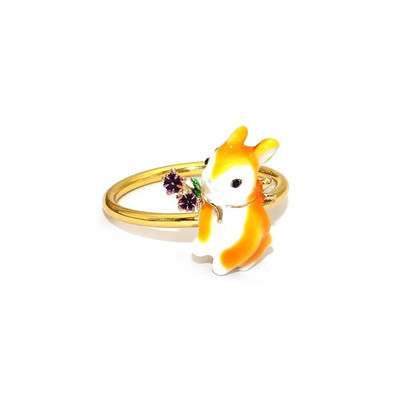 8Gb Jauni zaķu salvešu gredzeni Trušu metāla pasniegšanas salvešu turētājs pavasara Ziemassvētkiem Mājas Lieldienu galda rotājumi HWH90