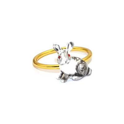 8Gb Jauni zaķu salvešu gredzeni Trušu metāla pasniegšanas salvešu turētājs pavasara Ziemassvētkiem Mājas Lieldienu galda rotājumi HWH90