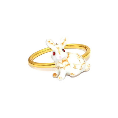 8Gb Jauni zaķu salvešu gredzeni Trušu metāla pasniegšanas salvešu turētājs pavasara Ziemassvētkiem Mājas Lieldienu galda rotājumi HWH90