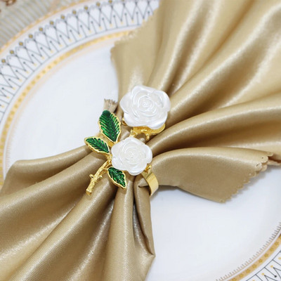 Δαχτυλίδι από χαρτοπετσέτα με φύλλα 12 τμχ. Δαχτυλίδι για χαρτοπετσέτες για την ημέρα των ευχαριστιών Ασημένιο επιτραπέζιο δαχτυλίδι για Χριστουγεννιάτικες γιορτές γάμου Διακόσμηση δείπνου HWL06