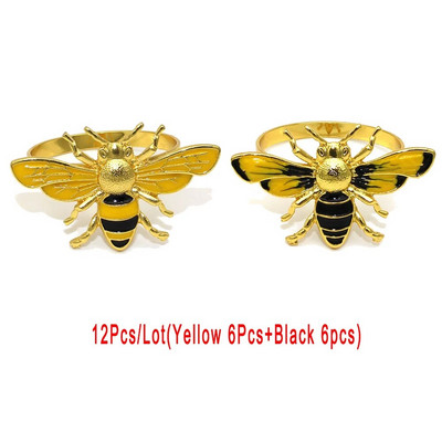 12Gb zelta metāla salvešu gredzeni Flamingo salvešu turētājs kāzu Ziemassvētku ballītei banketu vakariņām auduma dvieļu virtuves dekors HWE16