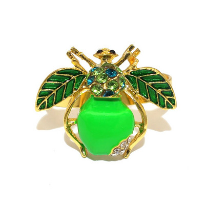 12Gb zelta metāla salvešu gredzeni Flamingo salvešu turētājs kāzu Ziemassvētku ballītei banketu vakariņām auduma dvieļu virtuves dekors HWE16