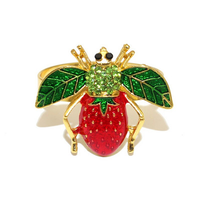 12Gb zelta metāla salvešu gredzeni Flamingo salvešu turētājs kāzu Ziemassvētku ballītei banketu vakariņām auduma dvieļu virtuves dekors HWE16